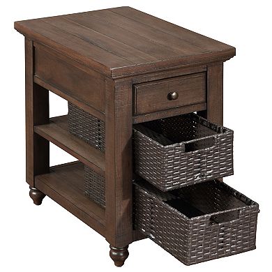 Steve Silver Co. Storage Nightstand with Drawer & Baskets