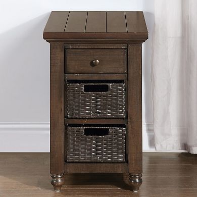 Steve Silver Co. Storage Nightstand with Drawer & Baskets