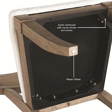 Steve Silver Co. Colvin Cane Boucle Dining Chair