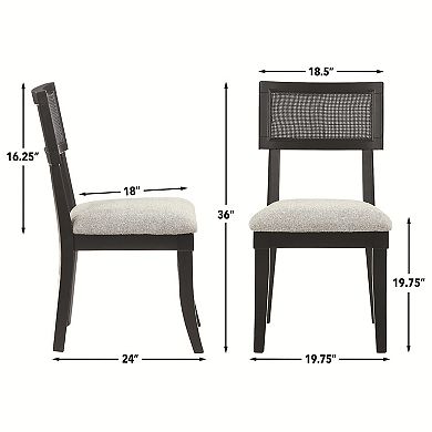 Steve Silver Co. Colvin Cane Boucle Dining Chair