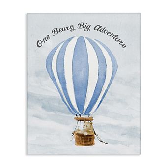 Stupell Home Decor Beary Big Adventure Balloon Canvas