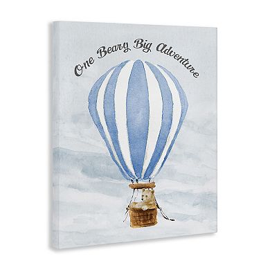 Stupell Home Decor Beary Big Adventure Balloon Canvas