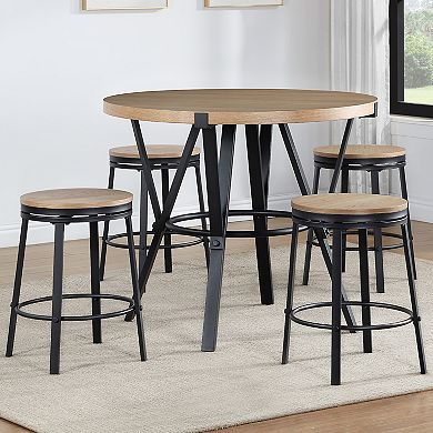 Steve Silver Co. Magnolia 5-pc. Counter-Height Dining Table & Stools Set