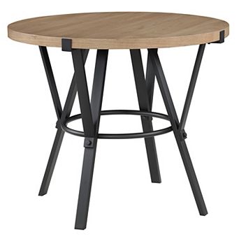 Steve Silver Co. Round Counter Table with Metal Base