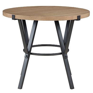 Steve Silver Co. Round Counter Table with Metal Base