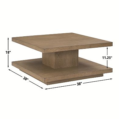 Steve Silver Co. Canyon Cocktail Table with Storage Shelf
