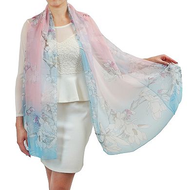 Women's Mellow World Floral Chiffon Wrap Scarf
