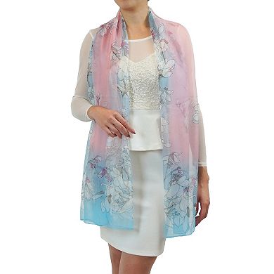 Women's Mellow World Floral Chiffon Wrap Scarf