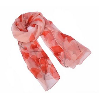 Women's Mellow World Floral Chiffon Wrap Scarf