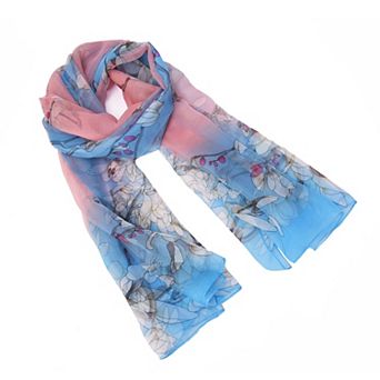 Women's Mellow World Floral Chiffon Wrap Scarf