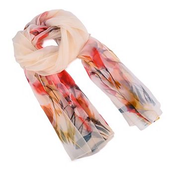 Women's Mellow World Floral Chiffon Wrap Scarf