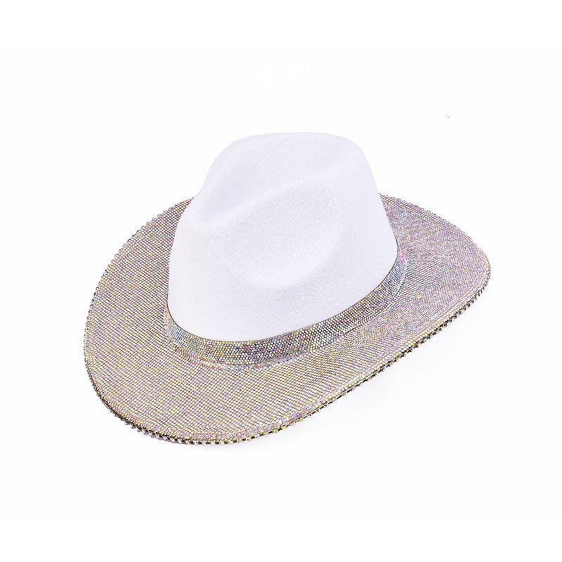Women's Mellow World Rhinestone Cowboy Hat, White