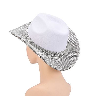 Women's Mellow World Rhinestone Brim Cowboy Hat