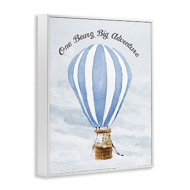 Stupell Home Decor Beary Big Adventure Balloon Framed Giclee
