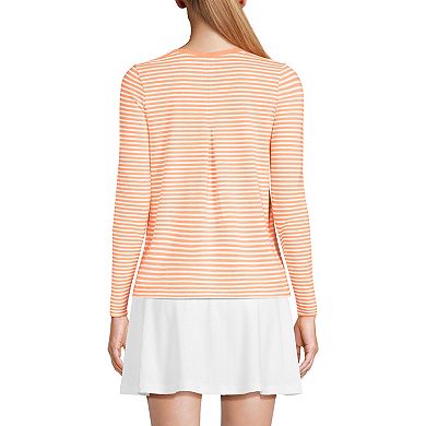 Women's Lands' End Power Performance Long Sleeve Scoopneck T-Shirt