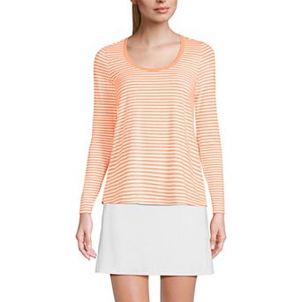 Women's Lands' End Power Performance Long Sleeve Scoopneck T-Shirt