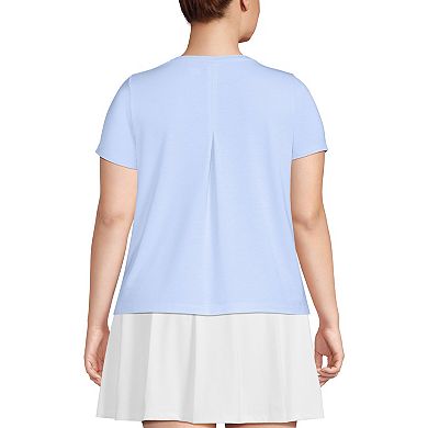 Plus Size Lands' End Power Performance Short Sleeve Crewneck T-Shirt