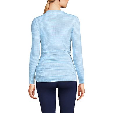 Women's Lands' End Power Performance Long Sleeve Fitted T-Shirt