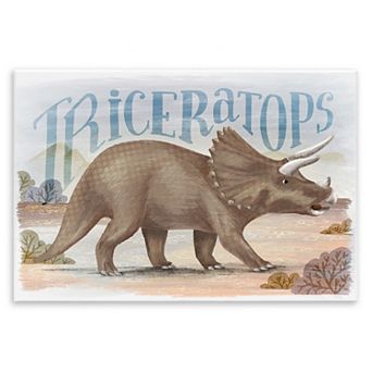 Stupell Home Decor Triceratops in Nature Wall Plaque