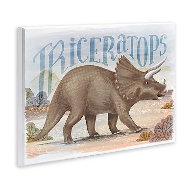 Stupell Home Decor Triceratops in Nature Wall Plaque