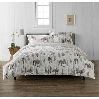Cuddl Duds® Tree Toile Flannel Comforter Set with Shams