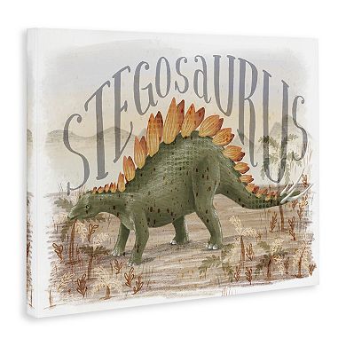 Stupell Home Decor Stegosaurus In Nature Canvas