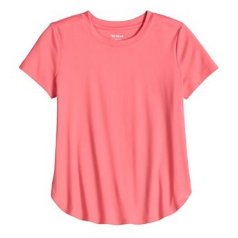 Girls 7-16 Tek Gear® Short Sleeve Tulip Side Tee