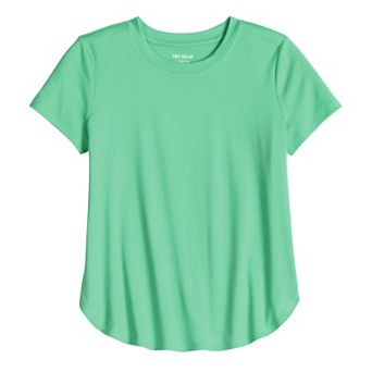 Girls 7-16 Tek Gear® Short Sleeve Tulip Side Tee
