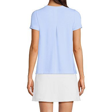 Women's Lands' End Power Performance Short Sleeve Crewneck T-Shirt