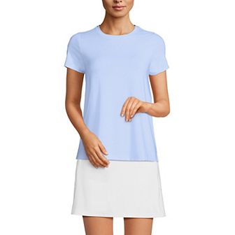 Women's Lands' End Power Performance Short Sleeve Crewneck T-Shirt