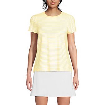 Women's Lands' End Power Performance Short Sleeve Crewneck T-Shirt