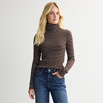 Women's Sonoma Goods For Life® Ribbed Turtleneck Top