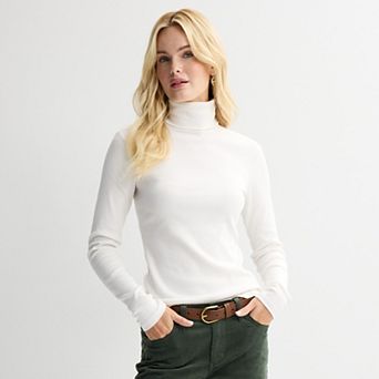 Women's Sonoma Goods For Life® Ribbed Turtleneck Top