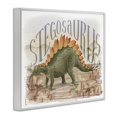 Stupell Home Decor Stegosaurus In Nature Framed Giclee