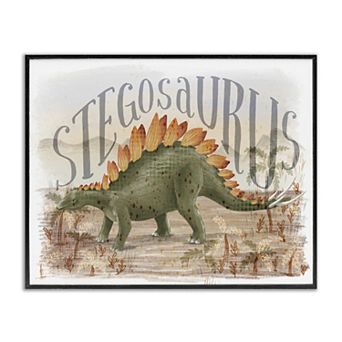 Stupell Home Decor Stegosaurus In Nature Framed Giclee