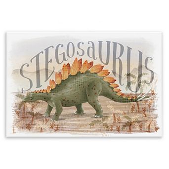 Stupell Home Decor Stegosaurus In Nature Wall Plaque