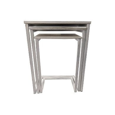 Carolina Living Addison 3-Piece Modern Nesting Accent Tables Set