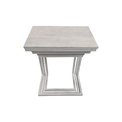 Carolina Living Addison 3-Piece Modern Nesting Accent Tables Set