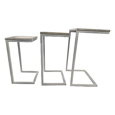 Carolina Living Addison 3-Piece Modern Nesting Accent Tables Set
