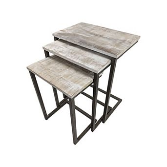 Carolina Living Addison 3 pc Modern Nesting Accent Tables Set