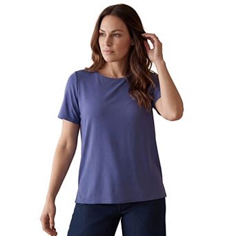 Jessica London Women's Plus Size Uptown Refined Tee