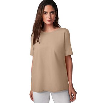 Jessica London Women's Plus Size Uptown Refined Tee