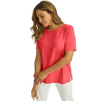 Jessica London Women's Plus Size Uptown Refined Tee