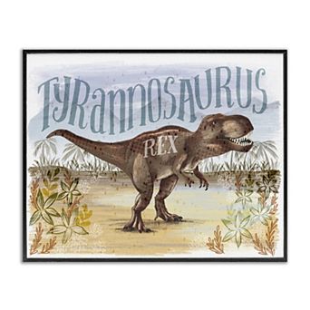 Stupell Home Decor T-Rex in Nature Framed Giclee