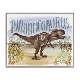 Stupell Home Decor T-Rex in Nature Framed Giclee