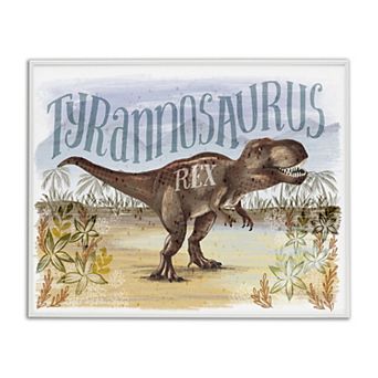 Stupell Home Decor T-Rex in Nature Framed Giclee