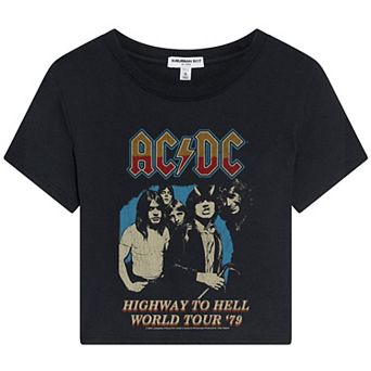 Juniors' Suburban Riot AC/DC 1979 World Tour Crop Tee
