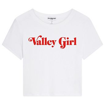 Juniors' Suburban Riot Valley Girl Cropped Graphic Tee