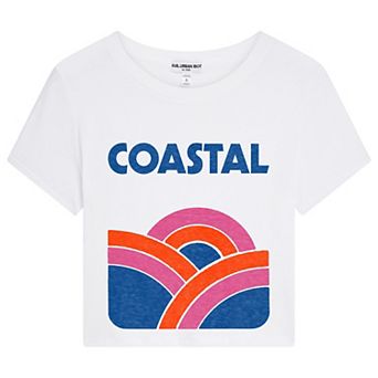 Juniors' Suburban Riot Coastal 1995 Cropped Graphic Tee