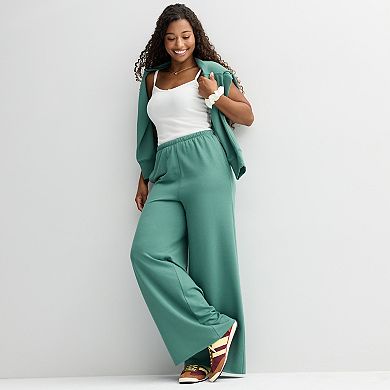 Juniors' SO® Bouncy Fleece Wide Leg Pants